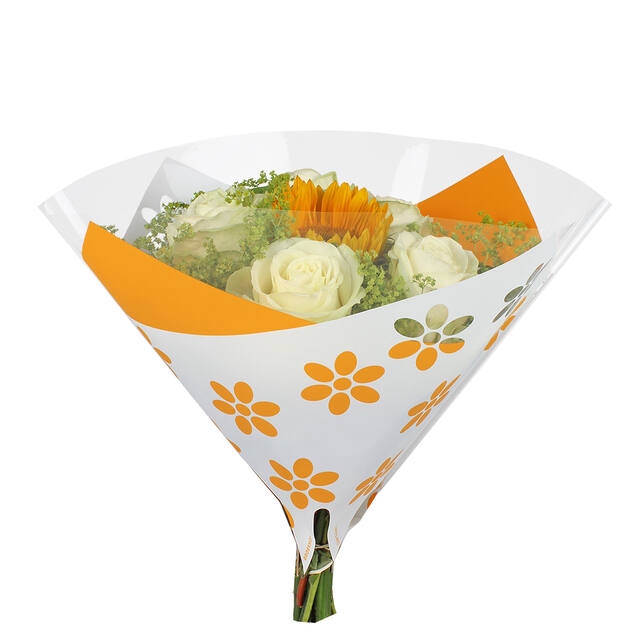 <h4>30x30cm Angelo OPP35 Clear Flowers orange 1500/box</h4>