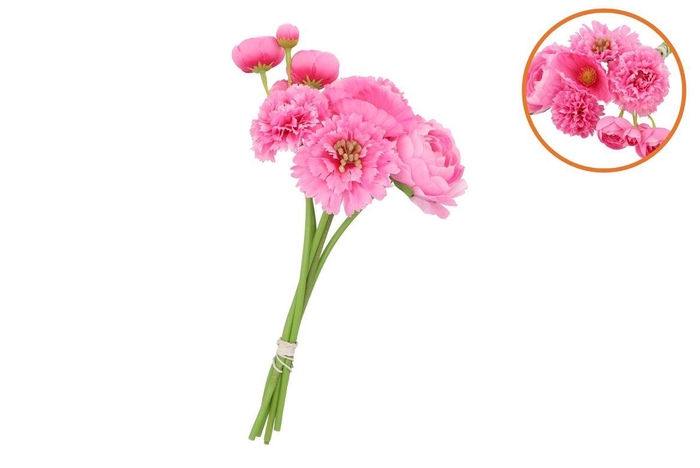 <h4>Silk Flowers Ass Dark Pink 23cm P/1</h4>