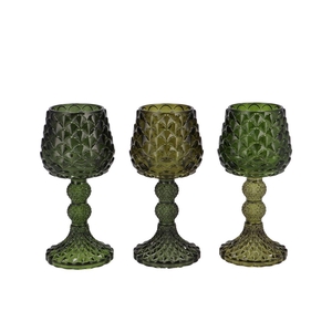 Jazz Majestic Green T-light Pinecone Ass 9x18cm