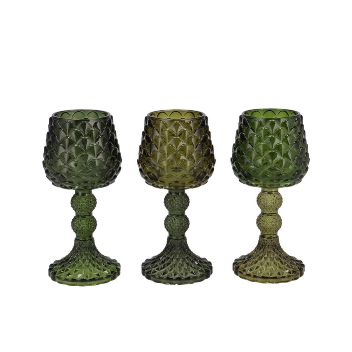 <h4>Jazz Majestic Green T-light Pinecone Ass 9x18cm</h4>