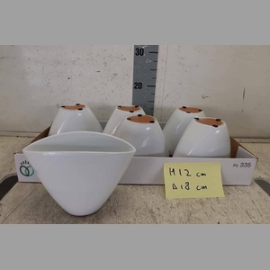 KERAMIEK OVAL WIT D18XH12