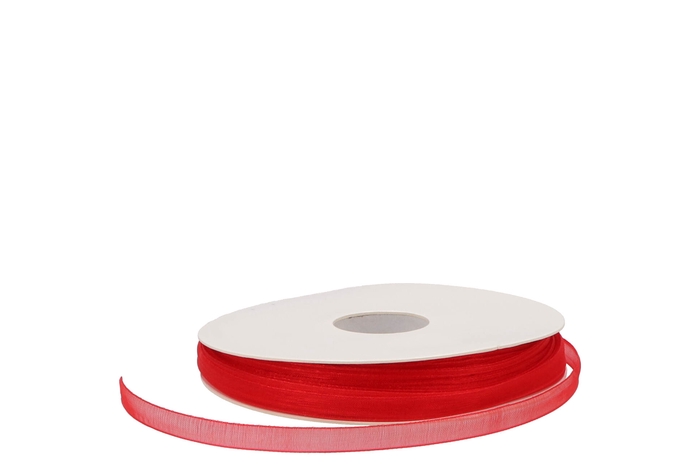 Ribbon Organza 20 Red 50mx7mm