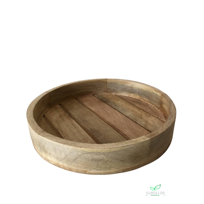 <h4>MANGO WOOD TRAY BROWN BURNED 34x34x9cm</h4>