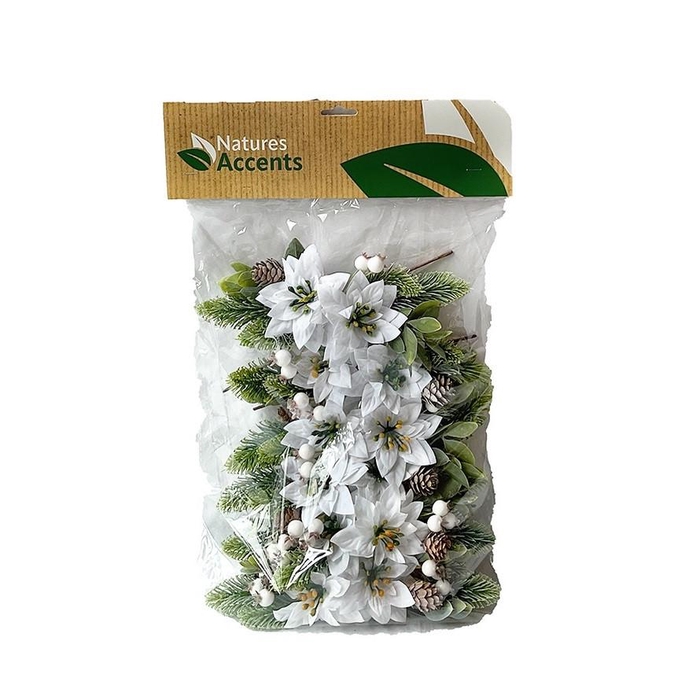 <h4>Christmas sticks 15cm Pionsettia 7cm</h4>