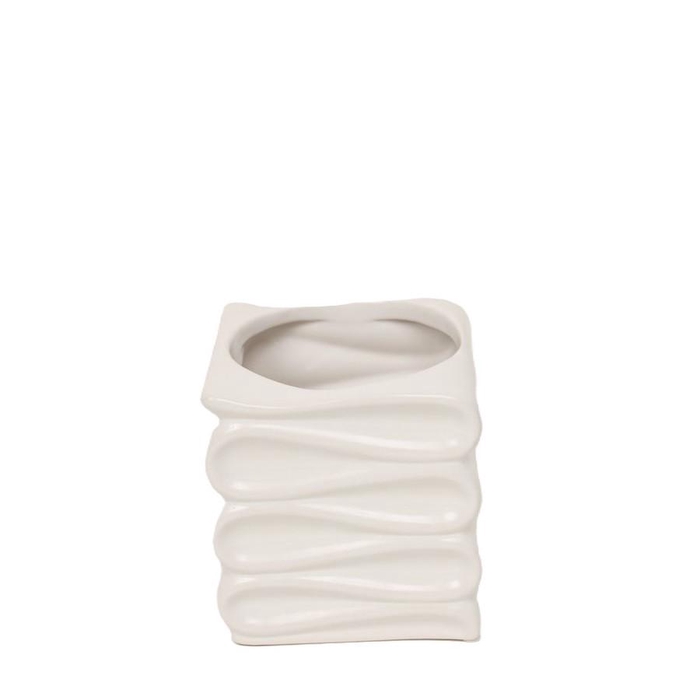 <h4>Keramiek Pot Wave d09/12*11cm</h4>