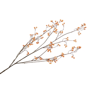 Silk Berry Branched Orange 135cm