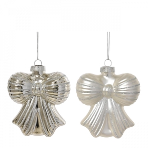 Kerstbal Hanger strik 100mm ass.