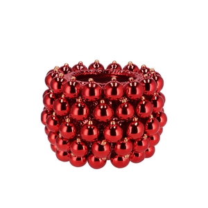 Christmasball Red Pot 22x22x15cm