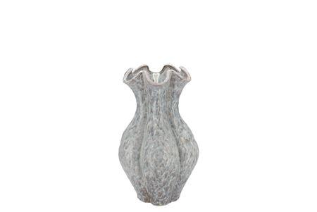 <h4>Inga Driss Grey Vase Active Glaze 15x15x20cm Nm</h4>