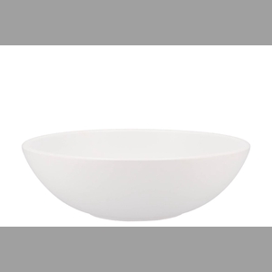 Vinci Matt White Bowl Low 25x8cm