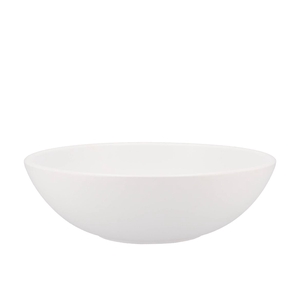 Vinci Matt White Bowl Low 25x8cm