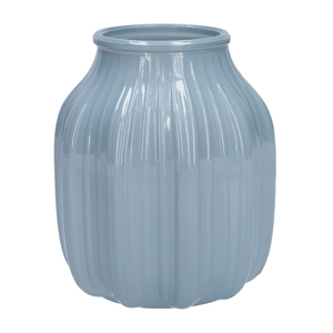 DF02-664325600 - Vase Suko d8.5/13.8xh16 light blue milky