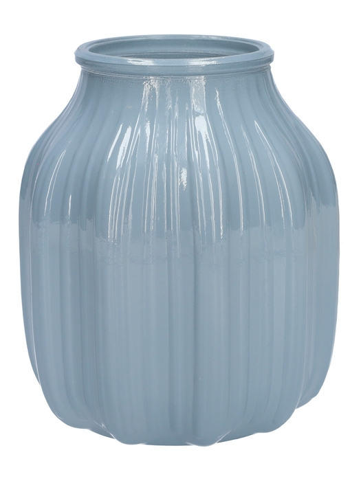 <h4>DF02-664325600 - Vase Suko d8.5/13.8xh16 light blue milky</h4>