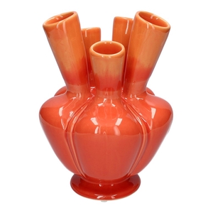 Vase Talia1 d15.5xh21 orange/cherry