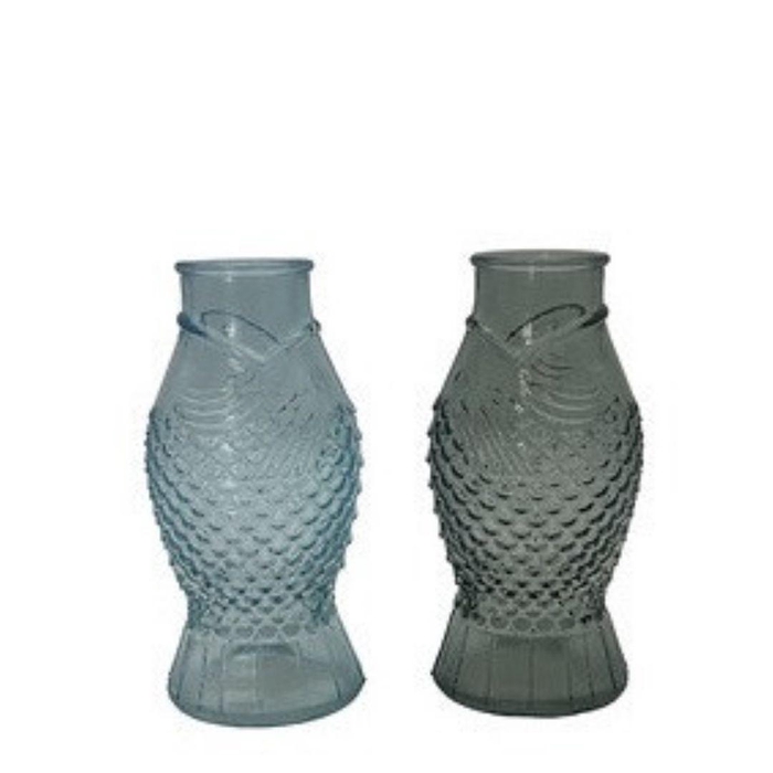 <h4>Maritime Glass vase fish 9*7*18cm</h4>