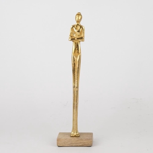 Figurine Aluminium Gold  H:38c