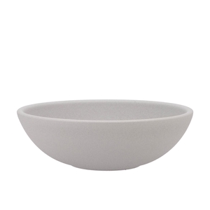 Vinci Matt Grey Bowl Low 25x8cm