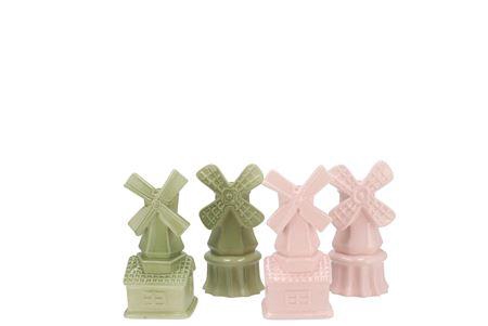 <h4>Holland Pistache/pink Vase Mill Ass 6x6x13cm Nm</h4>