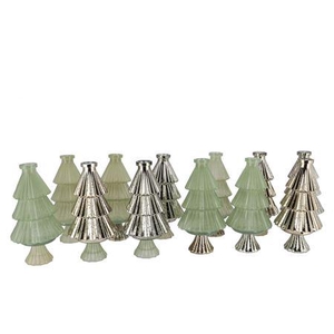 Jazz Nordic Green Vase X-mas Tree Ass 11x22cm