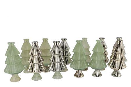 <h4>Jazz Nordic Green Vase X-mas Tree Ass 11x22cm</h4>