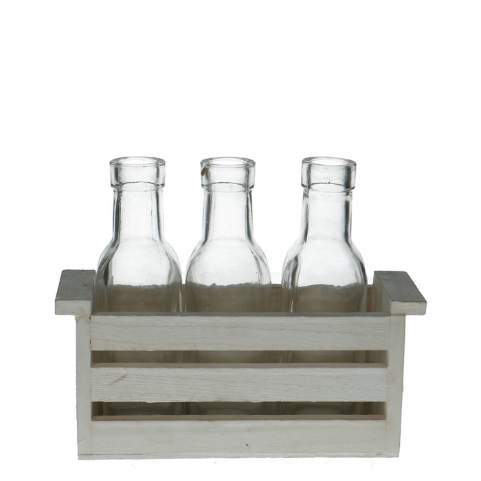 <h4>Glas Kist+3fles d03/5*15cm</h4>