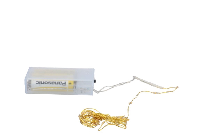 <h4>Led Light Chain Gold Wire 40led Extra Warm White</h4>