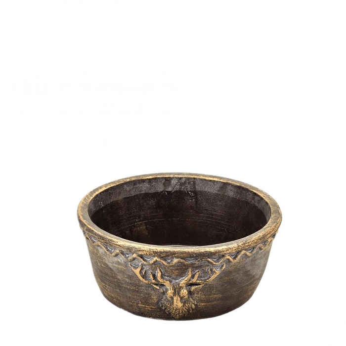<h4>Kerst Keramiek Rendier schaal d20*9cm</h4>