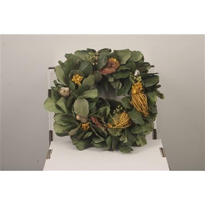 Wreath Spring Berry Feather 25cm