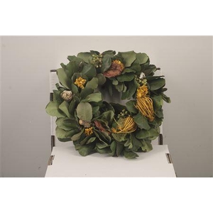 Wreath Spring Berry Feather 25cm