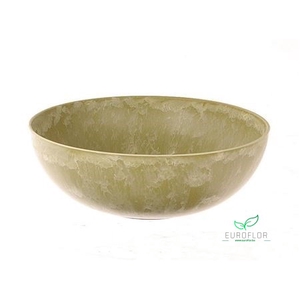 MELAMINE BOWL GREEN H10D30