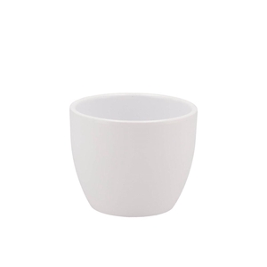 Ceramic White Matt Pot 7x6cm