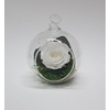 Glasbal 8cm wit