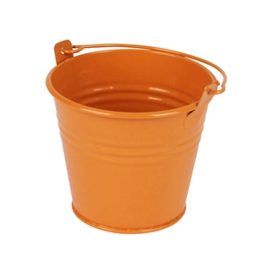 Bucket Sevilla zinc 9.6xH8cm - ES8.5 orange gloss