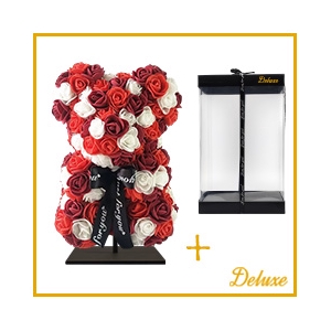 Arr6 Deco Beer 25cm - Mix Rood-bord-wit