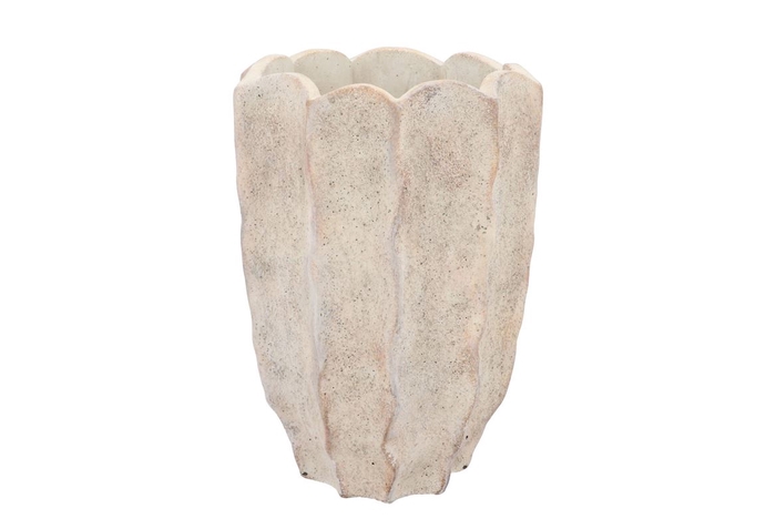 <h4>Alaska Wavy Sand Vase 19x18x26cm</h4>