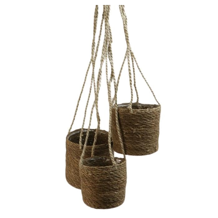 <h4>Manden sets Dhaka hanger jute S/3 d18*18cm</h4>