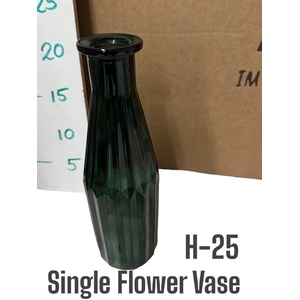GLAZEN VAZEN H% SINGLE FLOWER VASE H25