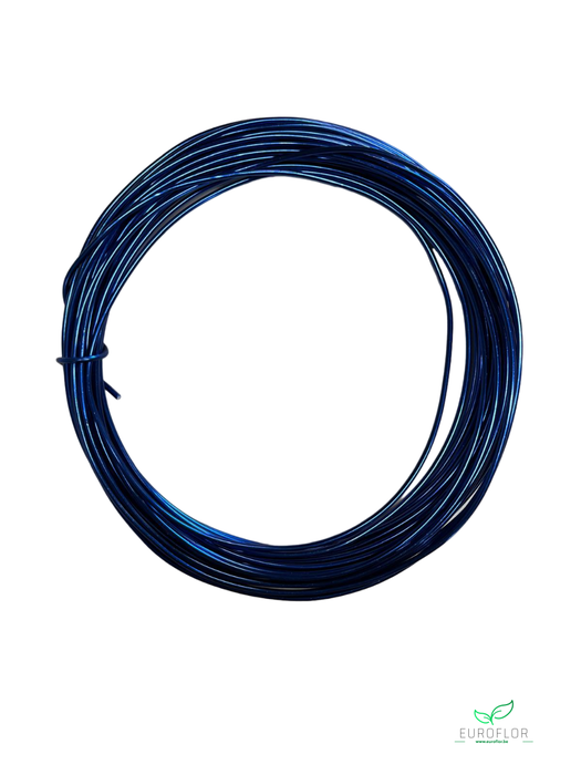 ALUMINIUM WIRE 2MM ROYAL BLUE 12M 100GR