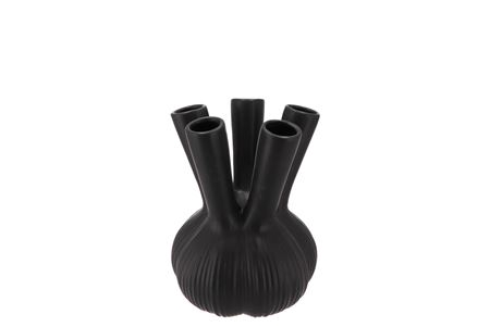 <h4>Aglio Straight Black Vase 13x13x17cm Nm</h4>