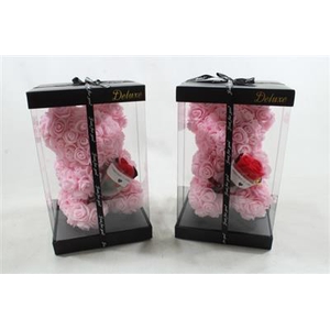 25CM BEER ROZE BOEKET