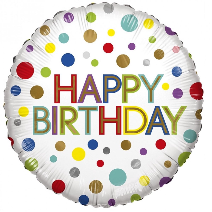 <h4>Party! Ballon Eco Happy Birthday 45cm</h4>