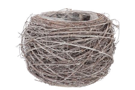 <h4>Nature Elm Branch White Planter With Bottom 20x18c</h4>