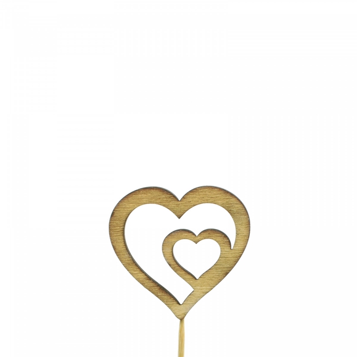 <h4>Valentine 20cm Heart double wood 6.5cm</h4>