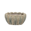 Inga Green Pot Oval Active Glaze 26x17x13cm