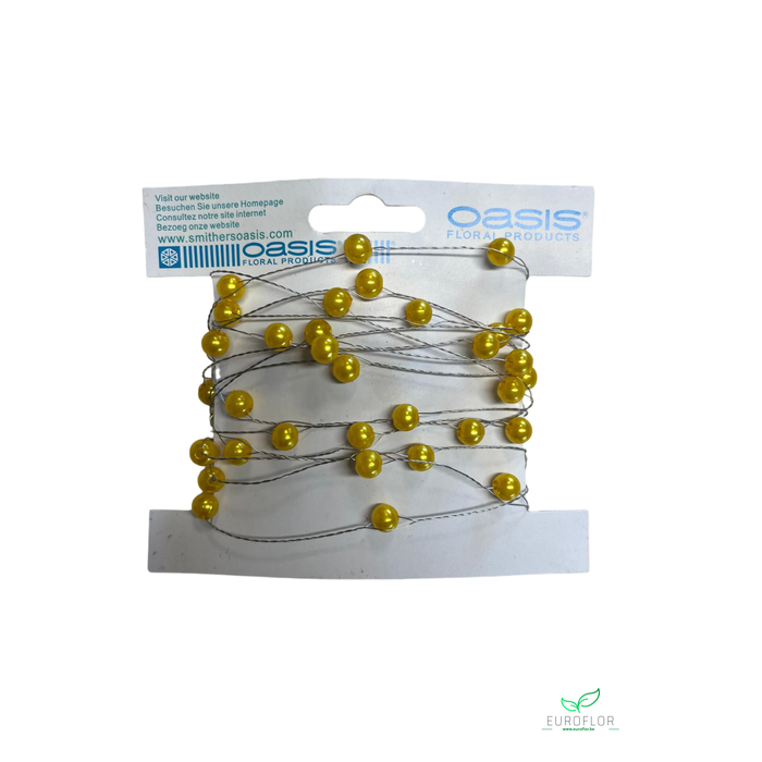 <h4>OASIS PEARLS ON WIRE YELLOW 3M</h4>
