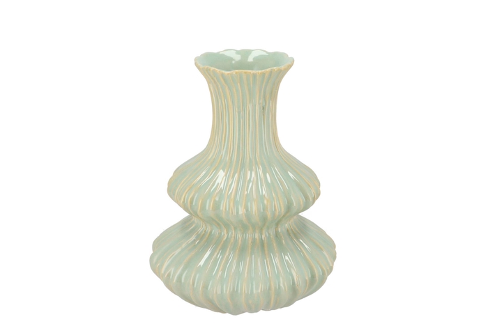 Mirre Pistache Bubbles Vase 18x18x25cm