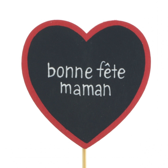 <h4>Moederdag 10cm Hart Bonne Fête 6cm</h4>