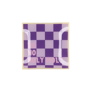 Plate Square Ho Ho Holy Moly 18x18x2cm