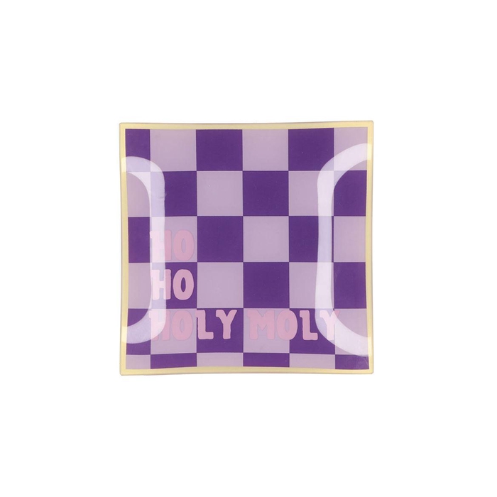 <h4>Plate Square Ho Ho Holy Moly 18x18x2cm</h4>
