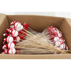 Stick Snowman Red/White Mix